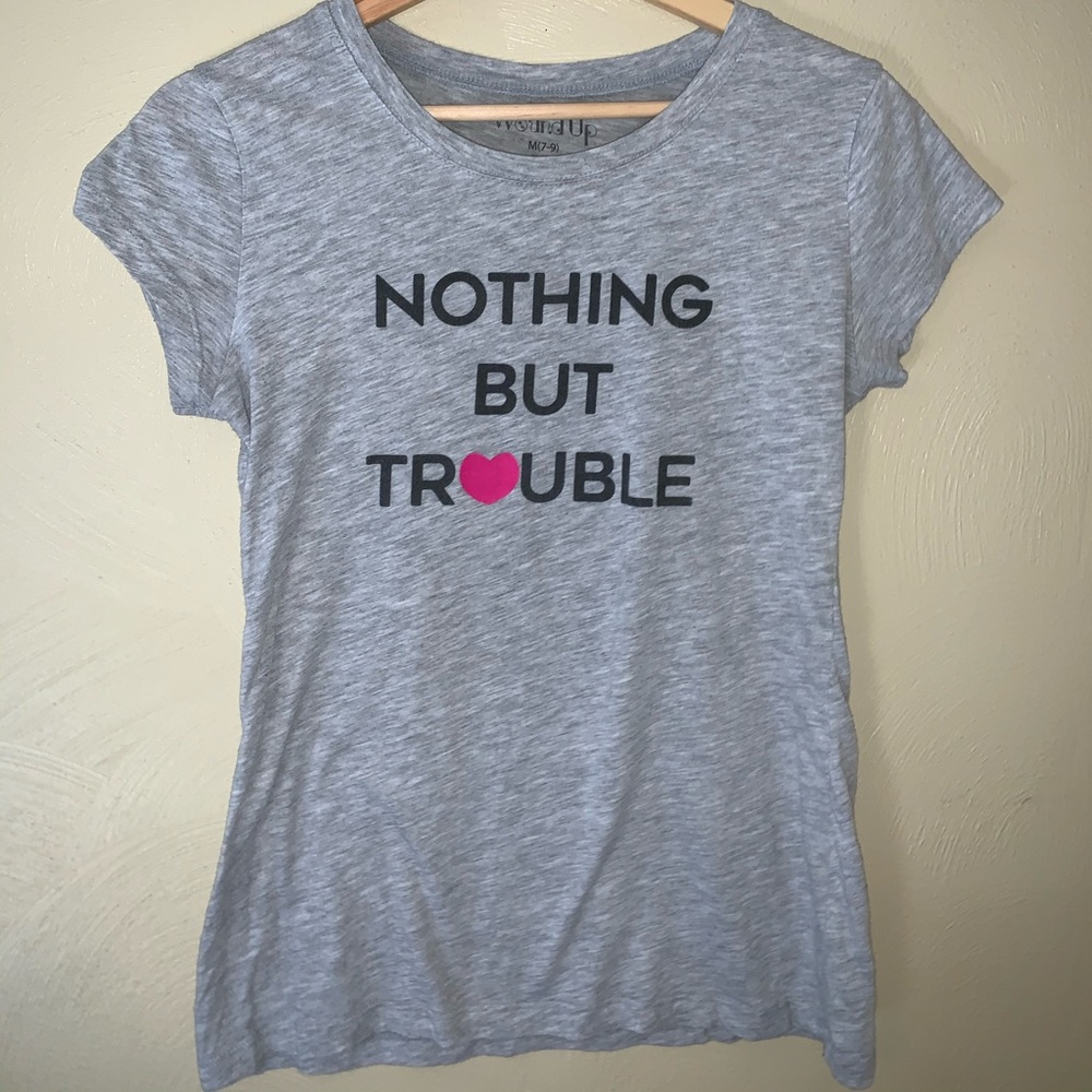 Girls Gray Kids T-Shirt